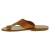 Tan leather thong sandals for men Handmade in Italy