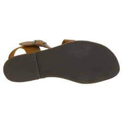 Sandale pour famme artisanales en cuir marron