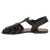 Dark brown flat sandals for women real leather Handmade in Italy