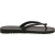 Herren-Sandalen mit schwarz Leder-Reimen mit dicker Gummisohle