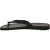 Black leather thongs sandals for men with thick rubber sole
