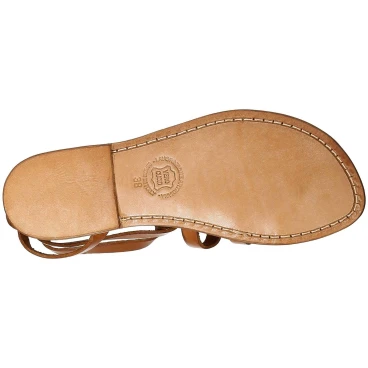 Flat gladiator sandals for women Handmade in Italy in cuir leather