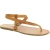 Herren Flip-Flop-Sandalen aus hellbraunem Leder in Italien von Hand gefertigt