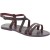 Women's violet leather sandals handmade in Italy