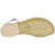 Handmade in Italy womens strappy sandals in white leather