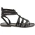 Black gladiator sandals for women real leather Handmade in Italy