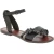Dunkelbraune Damen-Sandalen in Italien von Hand gefertigt aus echtem Leder