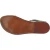 Handmade dark brown flat sandals for women real italian leather