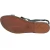Handmade women's flat sandals dark brown leather