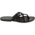 Handmade black braid leather womens slippers thongs with leather sole
