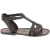 Women's leather flat brown sandals Handmade in Italy