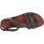 Women's leather flat brown sandals Handmade in Italy