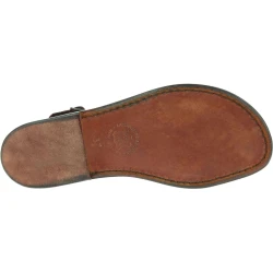 Sandali gladiatore da donna in pelle Testa di moro