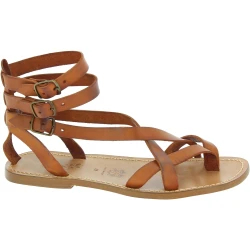 Light brown men's gladiator sandals Handmade in Italy