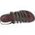 Womens brown Leather thong sandals handmade in Italy