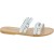Chanclas de cuero blanco para mujer hechas a mano