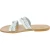 Chanclas de cuero blanco para mujer hechas a mano
