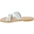 Handmade women's slipper sandals in white leather
