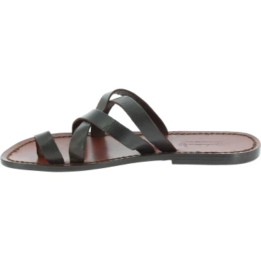 Herren Flip-Flop-Sandalen aus Leder in Italien von Hand gefertigt