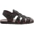 Hecho a mano en Italia mens sandalias Franciscanas en cuero marrón oscuro