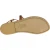 Women's tan leather flat sandals handmade in Italy