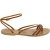 Handmade tan leather thong sandals for women