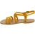 Damen Riemchen-Sandalen aus Ocker Nubuk in Italien von Handgefertigt