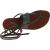 Sandales spartiates en cuir marron pour femme