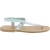 Handmade white leather thong sandals for men