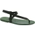Sandalias de piel verdes para hombres hechas a mano