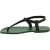Sandalias de piel verdes para hombres hechas a mano
