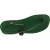 Handmade green leather thong sandals for men