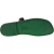 Handmade green leather thong sandals for men