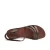 Brown leather franciscan sandals for womens handmade in Italy