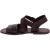 Sandales homme cuir prune fait à la main