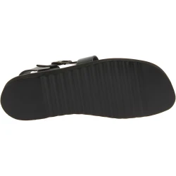 Sandalias hombre en cuero negro hechos a mano en Italia