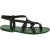 Damen Riemchen-Sandalen aus grünes Leder in Italien von Handgefertigt