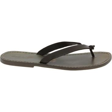 Handmade mud leather thongs sandals for men