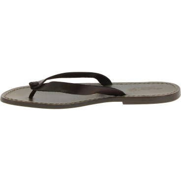 Handmade mud leather thongs sandals for men