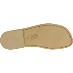 White leather thongs sandals for men Handmade