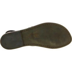Sandalias de mujer en cuero color barro hechas a mano