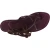 Flat strappy leather sandals violet color handmade in Italy