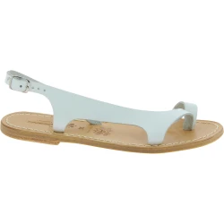 Sandalias de piel blanca para mujeres hecho a mano en Italia