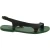 Green leather thong sandals for women Handmade in Italy
