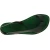 Green leather thong sandals for women Handmade in Italy