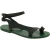 Sandales cuir artisanales pour femme couleur vert