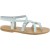 Sandalias de cuero blanco para señoras hechos a mano en Italia