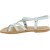 Sandalias de cuero blanco para señoras hechos a mano en Italia