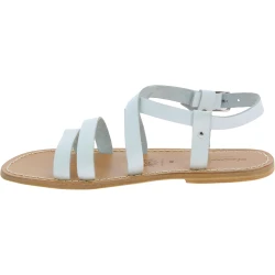 Handmade in Italy Franciscan men's sandals in white leather