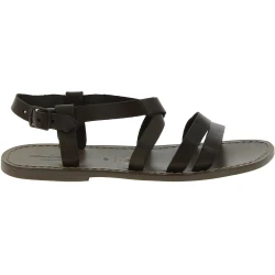 Sandalias franciscanas de cuero barro para hombre hechos a mano